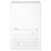 Calendrier photo personnalisé (Jan 2027)