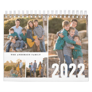 Calendrier photo personnalisé 2022 Simple Créer vo