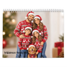 Calendrier photo personnalisé de la famille 2027