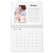 Calendrier photo personnalisé minimaliste de base  (Jan 2026)