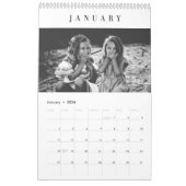 Calendrier photo personnalisé simple (Jan 2026)