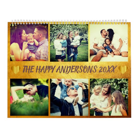 Calendrier Photo personnalisée et texte (Protection)