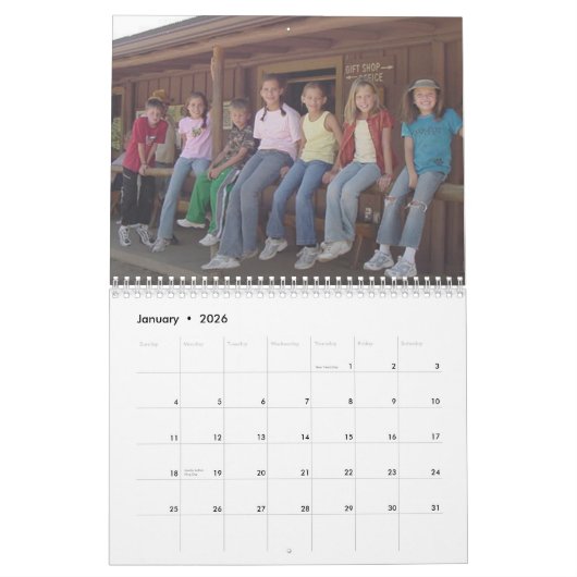 Calendrier Photo personnalisée moderne simple 2023 - 14 Photo (Jan 2026)