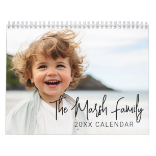 Calendrier Photo personnalisée simple et moderne - 14 photos