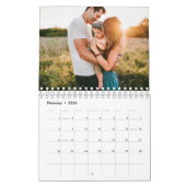 Calendrier Photo personnalisée simple et moderne 2024 (Feb 2026)