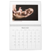 Calendrier photo pour la 1ère année du bébé (Mar 2026)