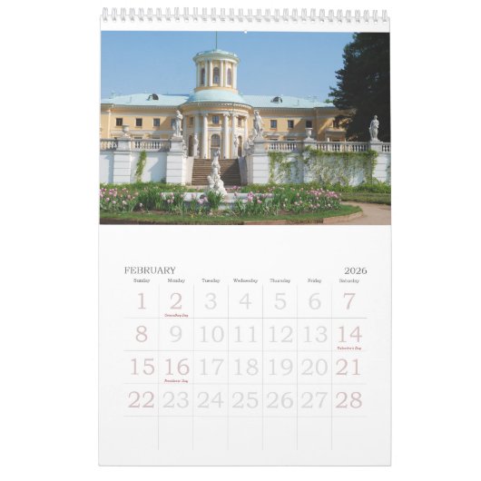 Calendrier photo Russie 12 mois (Feb 2026)