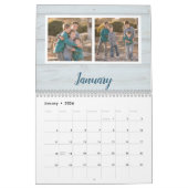Calendrier Photo simple de famille rustique 2025 (Jan 2026)