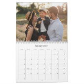 Calendrier Photo simple et élégante Fleur de Noël Retour (Jan 2027)
