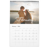 Calendrier photo simple et moderne (Feb 2026)