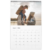 Calendrier photo simple et moderne (Mar 2026)