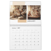 Calendrier photo simple moderne (Jan 2027)