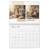 Calendrier photo simple moderne (Feb 2027)