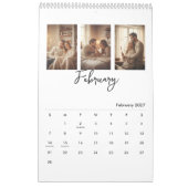 Calendrier photo simple moderne (Feb 2027)