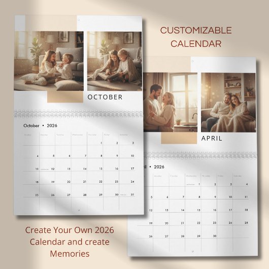 Calendrier photo simple moderne