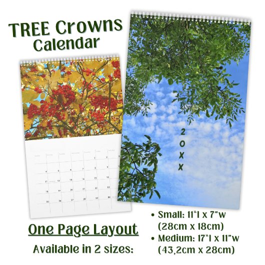 Calendrier Photo Tree Crowns - long