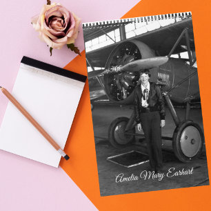 Calendrier Photo vintage Amelia Earhart femmes dans l'aviatio