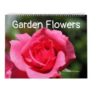 Calendrier Photographie d'art de fleurs de jardin