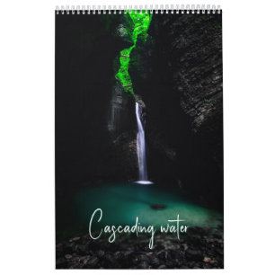 Calendrier photographie de cascades d'eau