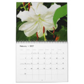 Calendrier Photographie de fleurs de lys (Feb 2027)