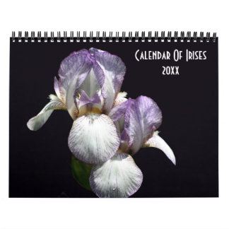 Calendrier Photographie de fleurs d'iris