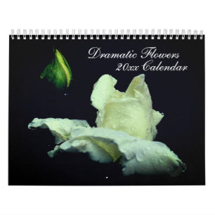 Calendrier Photographie de fleurs dramatiques