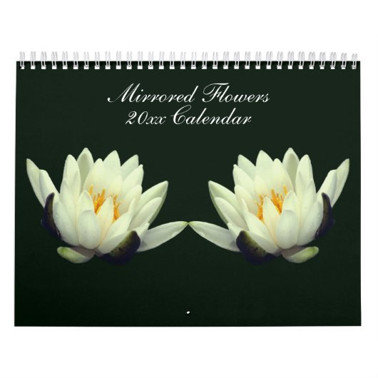 Calendrier Photographie de fleurs en miroir (Protection)