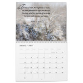 Calendrier Photographie de la nature avec des textes inspirés (Jan 2027)
