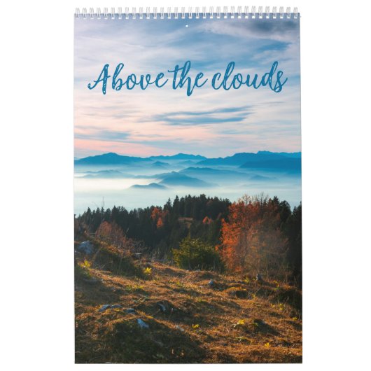Calendrier Photographie de montagnes au-dessus des nuages (Protection)