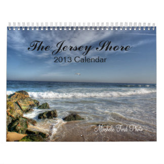 Calendrier Photographie de plage de rivage de New Jersey de