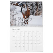 Calendrier Photographie de Wild Deer (Mar 2026)