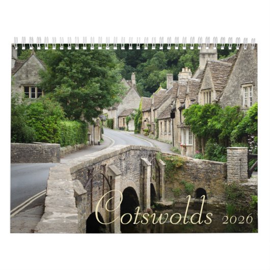 Calendrier Photographie des villes de Cotswolds 2026 (Protection)