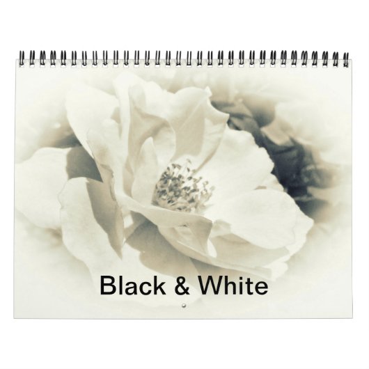 Calendrier - Photographie noir et blanc (Protection)