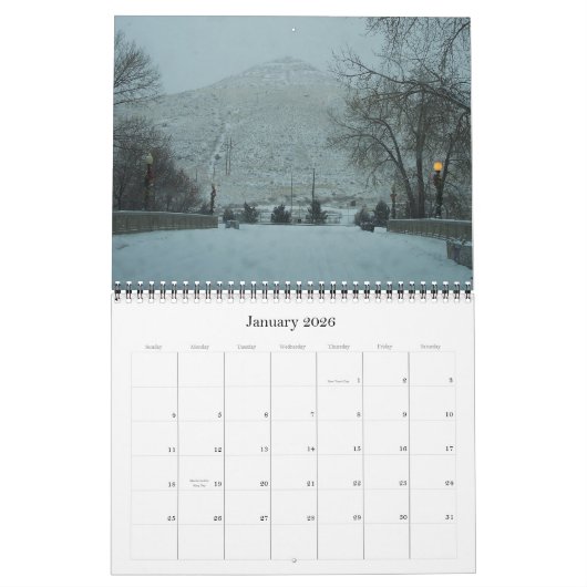 Calendrier Photographies du Colorado (Jan 2026)