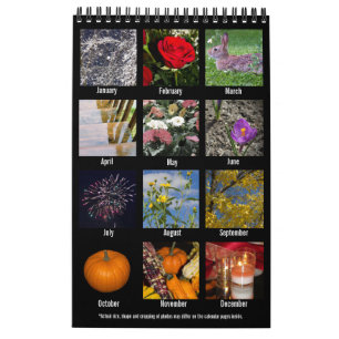 Calendrier photographique Année 2021 1 page par m
