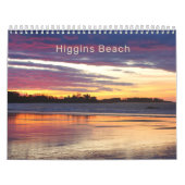 Calendrier photographique de Higgins Beach Maine 2 (Protection)