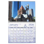 Calendrier photographique du Massachusetts de Bost (Jan 2026)