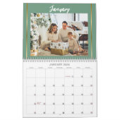 Calendrier Photos de famille florales simples modernes 2025 (Jan 2026)