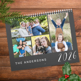 Calendrier Photos de famille simples et minimalistes 2026