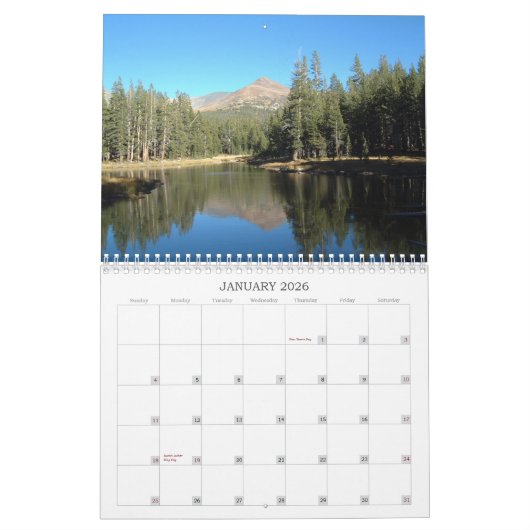 Calendrier Photos de l'autre côté des états (Jan 2026)