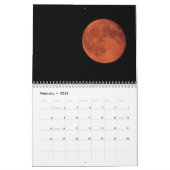 Calendrier Photos de lune dans une variété de scènes et de co (Feb 2026)