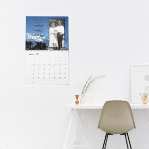 Calendrier Photos de mémoire sur les Arrière - plans de photo