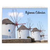 Calendrier Photos de Mykonos, Grèce (Protection)