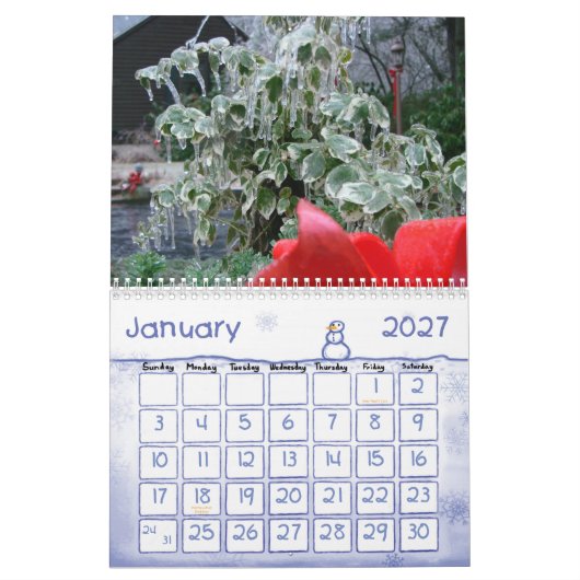 Calendrier Photos de nature (Jan 2027)