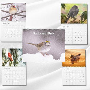 Calendrier Photos et Art d'Oiseaux de Jardin