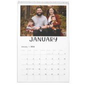 Calendrier Photos Familiales Modernes Jolies manuscrites (Jan 2026)
