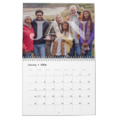 Calendrier Photos familiales modernes Typographie simple supe (Jan 2026)