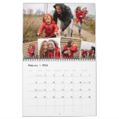 Calendrier Photos mensuelles de la famille Collage de photos (Feb 2026)