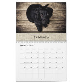 Calendrier Photos mensuelles de la famille rustique Année 202 (Feb 2026)