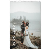 Calendrier Photos mensuelles du feuillage d'aquarelle saisonn (Protection)